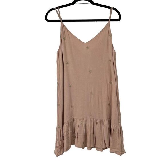 Storia Dusty Pink Gold Star Mini Dress - Picture 2 of 9